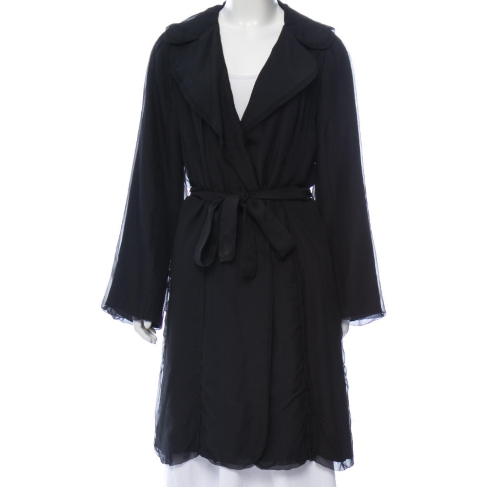 Lanvin silk knee length coat